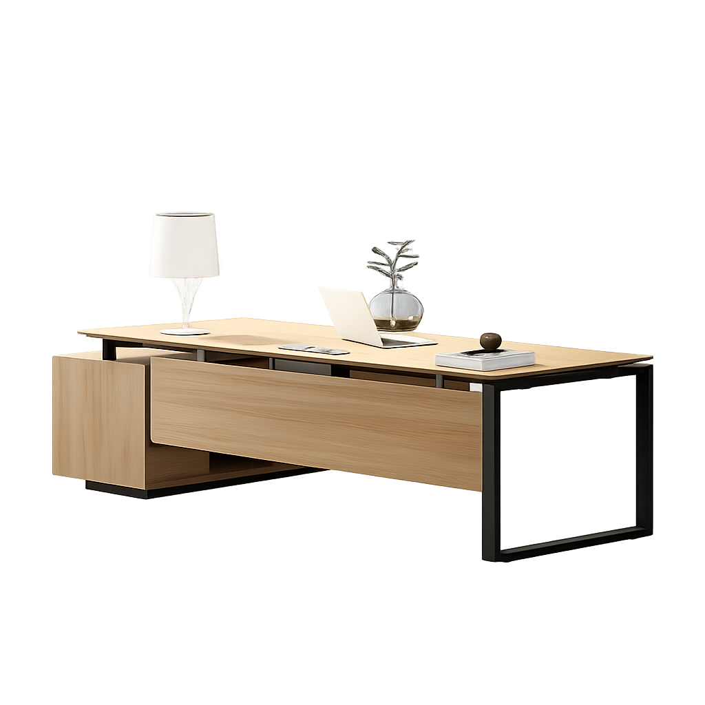 Executive Desk with Metal Legs