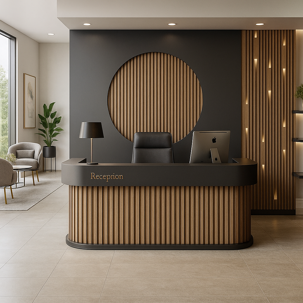 طاولة استقبال – سطح رخامي، تصميم معماري – RE102