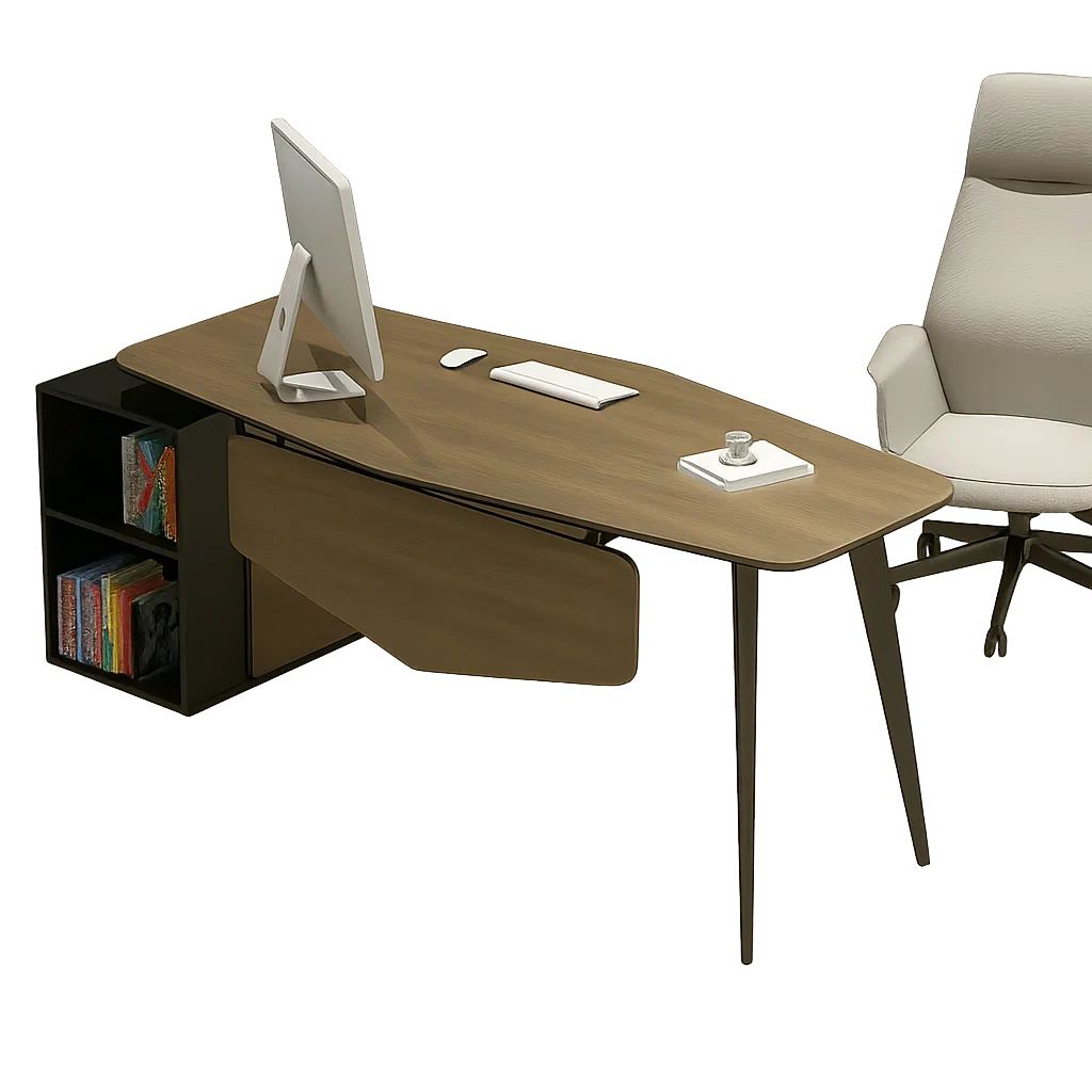 Executive Desk with Metal Legs