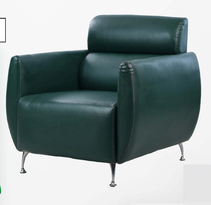Lounge Sofa – Faux Leather & Solid Wood Frame – SF-108