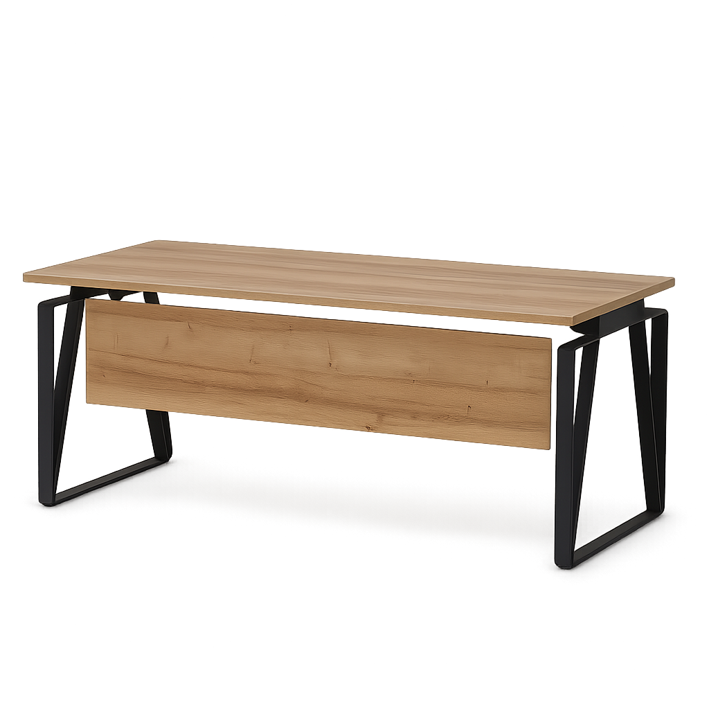 مكتب تنفيذي - سطح MDF مع أرجل معدنية A-Frame - MD32