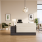 منضدة استقبال – سطح خشبي طبيعي، تصميم كلاسيكي – RE33
