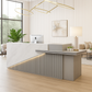 منضدة استقبال - سطح رخامي، تصميم لوبي فخم - RE104