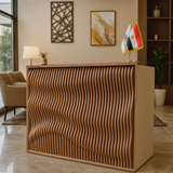 منضدة استقبال – سطح خشبي طبيعي، تصميم فاخر – RE201