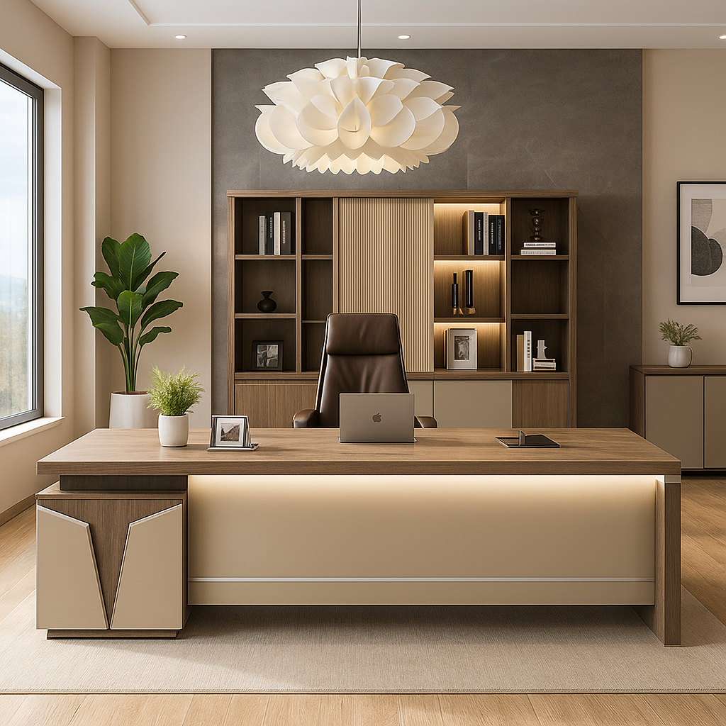 Executive Wooden Desk – Luxury Office Suite Multi-Size – MD570