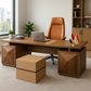 Executive Wooden Desk – L-Shaped with Side Storage – MD530