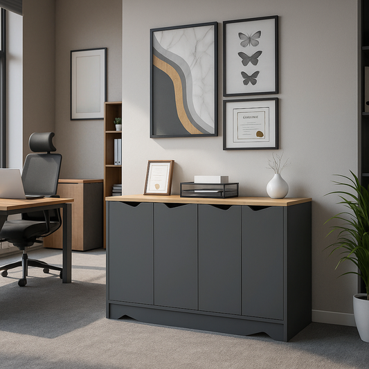 Sideboard Cabinet – 4-Door Modern Design – CB808