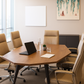 Meeting Table – MDF Veneer, Angled Metal Legs – MT103