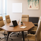 Meeting Table – MDF Veneer, Angled Metal Legs – MT103
