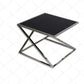 Coffee Table – Tempered Glass Top with Metal Frame – TE24