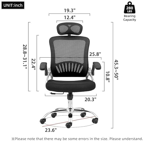 Ergonomic Office Chair – Compact Mesh Lumbar – CH44A