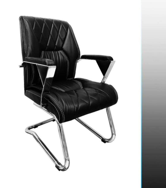 Visitor Chair – Premium Padded Faux Leather – CH212V