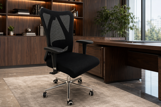 Ergonomic Task/Employee Office Chair – Premium Mesh with Armrests – CH855B