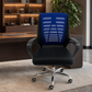 Ergonomic Task/Employee Office Chair – Padded Armrests – CH41B