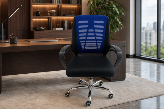 Ergonomic Task/Employee Office Chair – Padded Armrests – CH41B