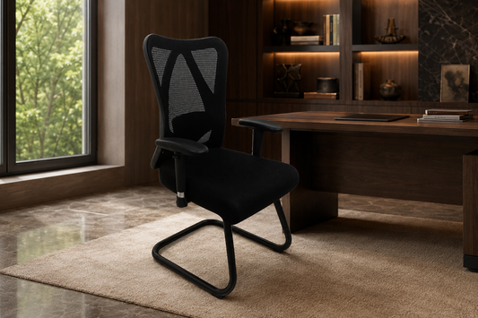 Visitor Chair – Mesh Back, Cantilever Chrome Frame – CH855V