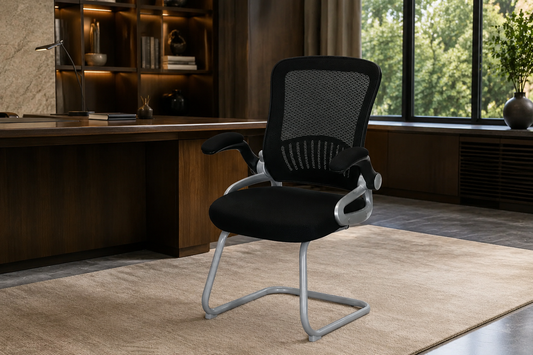 Visitor Chair – Mesh Back, Cantilever Chrome Frame – CH44V