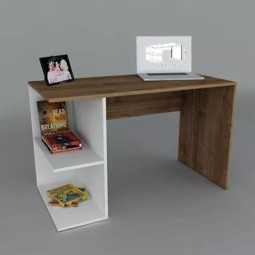 Staff Desk – MDF Top with Open Side Shelf Unit – ED08