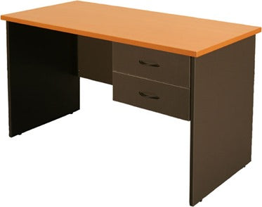 Employee Desk – 2 Suspended Drawers, 17mm MDF Panel Legs – ED 12