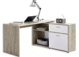 Employee Desk – With Side Return Unit 120×40cm, 3 Drawers & Shelf – ED17