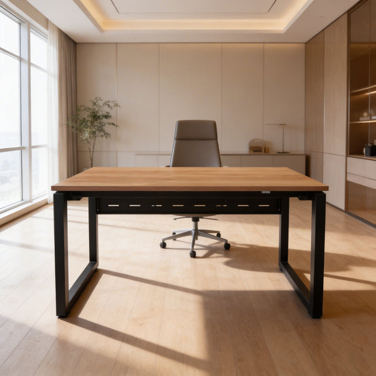 مكتب موظفين - هيكل معدني وسطح MDF - ED MT 23