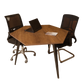 Meeting Table – MDF Veneer, Angled Metal Legs – MT103