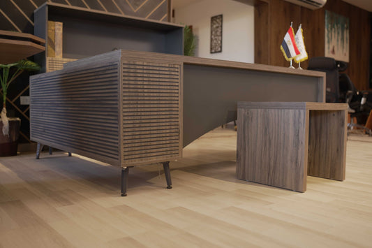 Executive Manager Desk – Metal Leg & MDF Top – MD147