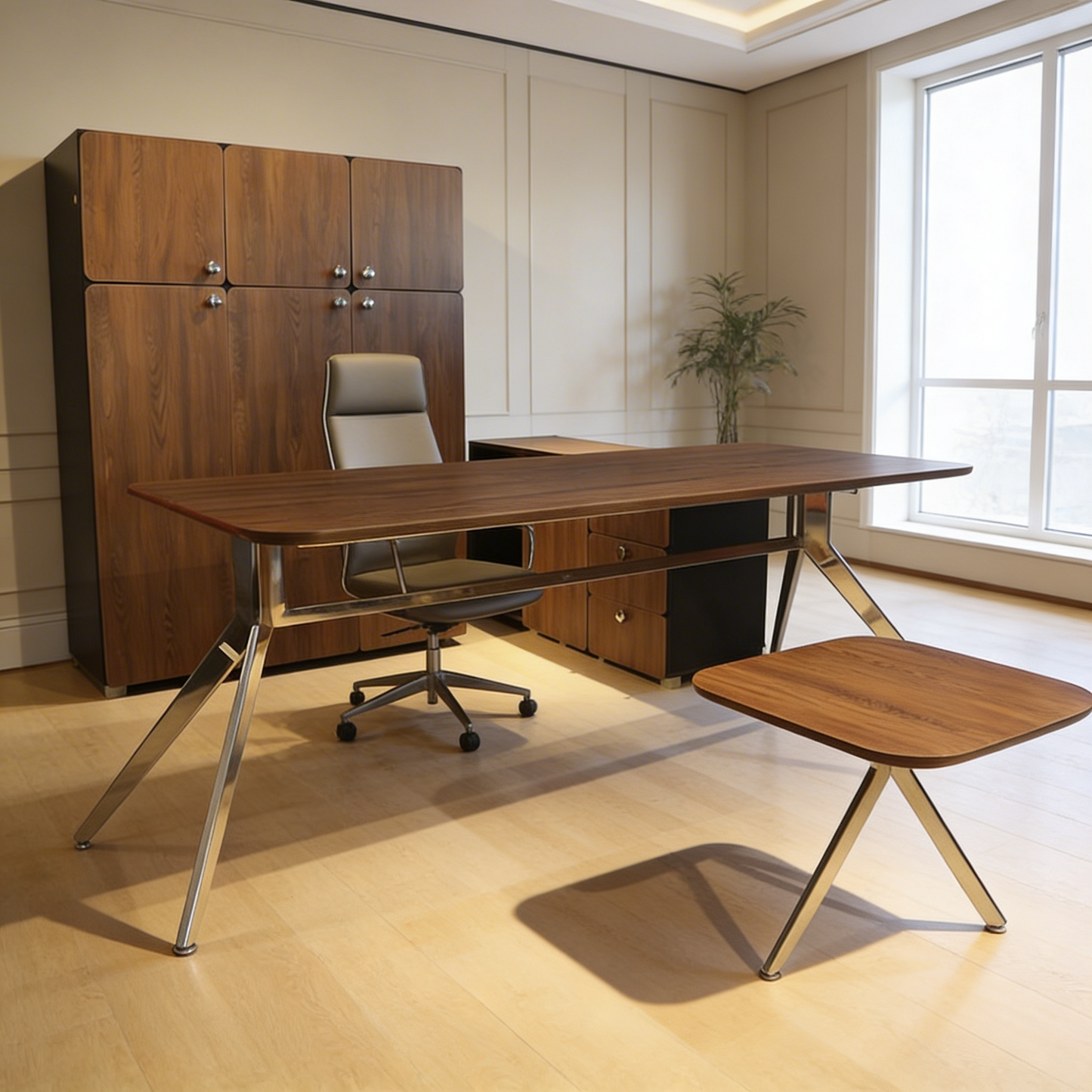 Executive Desk – Industrial Steel Frame & 25mm MDF Top – MD230