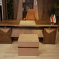 Executive Wooden Desk – L-Shaped with Side Storage – MD530