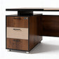 Executive Wooden Desk – L-Shaped with Side Storage – MD530