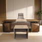 Executive Wooden Desk – L-Shaped with Side Storage – MD530