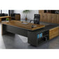 Executive Manager Desk – 4.5cm Thick Top & Integrated Side Unit – MD900