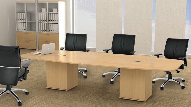 Meeting Table – MDF Veneer, Angled Metal Legs – MT616