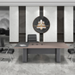 Meeting Table – MDF Veneer Top, Wooden Panel Base – MT866