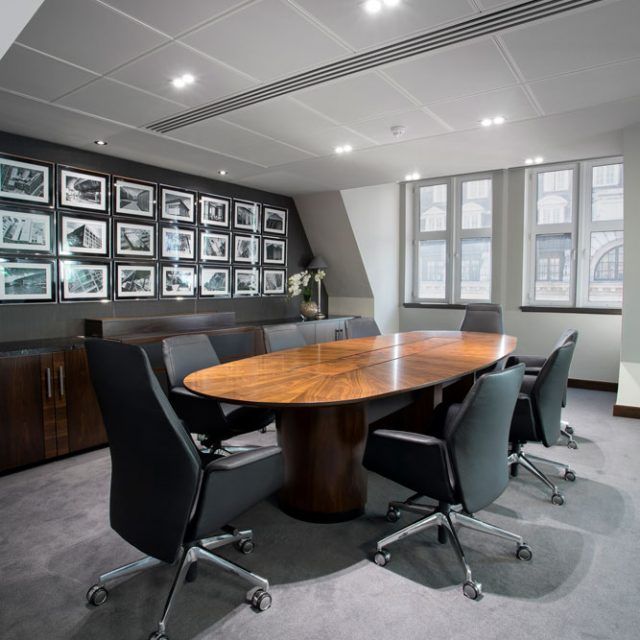 Meeting Table – MDF Veneer, Angled Metal Legs – MT923