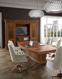 Meeting Table – 50mm Oak Veneer Top, Wooden Base – MT933