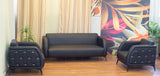 Lounge Sofa – Faux Leather, Pine Wood Frame & Legs – SF-302