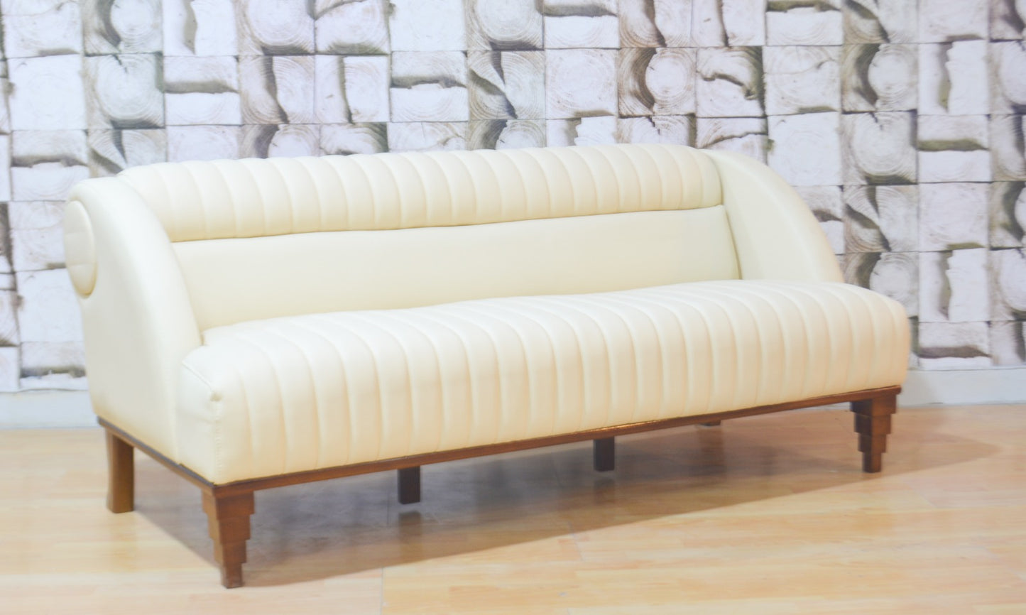 أريكة صالة - جلد صناعي وإطار من الخشب الصلب - SF-308
