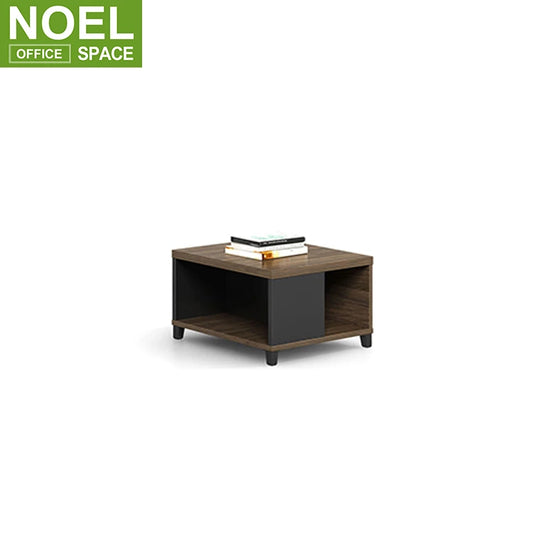 Tea Table – MDF Top with Open Shelf & Storage Compartment 50×50cm – TE116