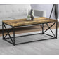 Tea Table – MDF Laminated Top with Black X-Frame Metal Legs 100×50cm – TE128