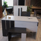 Tea Table – MDF Two-Tone Finish with Wooden Legs – TE134