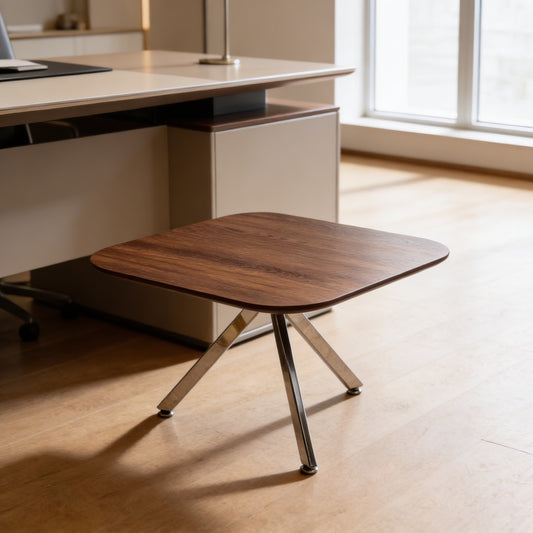 Tea Table – MDF Laminate Top with Stainless Steel Frame – TE90
