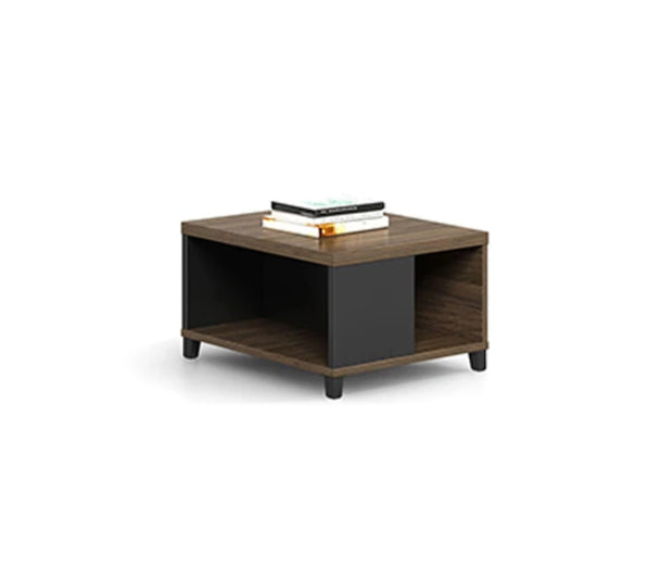 Tea Table – MDF Top with Open Shelf & Storage Compartment 50×50cm – TE116