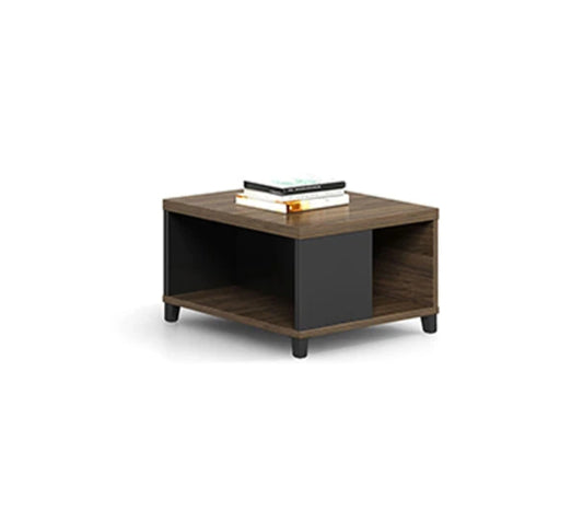 Tea Table – MDF Top with Open Shelf & Storage Compartment 50×50cm – TE116