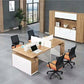 Workstation – 4-Person Prima Series, MDF & Metal Base – WR119