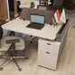 محطة عمل – تصميم ممتاز لشخصين، MDF وقاعدة معدنية – WR24
