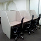 Call Center Workstation – 4-Person Cluster, MDF – WR266