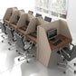 Call Center Workstation – 4-Person Cluster, MDF – WR266