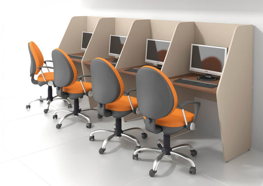 محطة عمل مركز الاتصال - مجموعة من 4 أشخاص، MDF – WR266