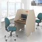 Call Center Workstation – 4-Person Cluster, MDF – WR266